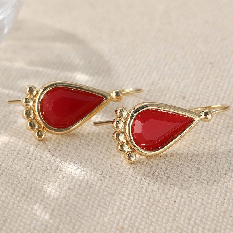 Women's Water Droplet Shaped Ear Hook Earrings